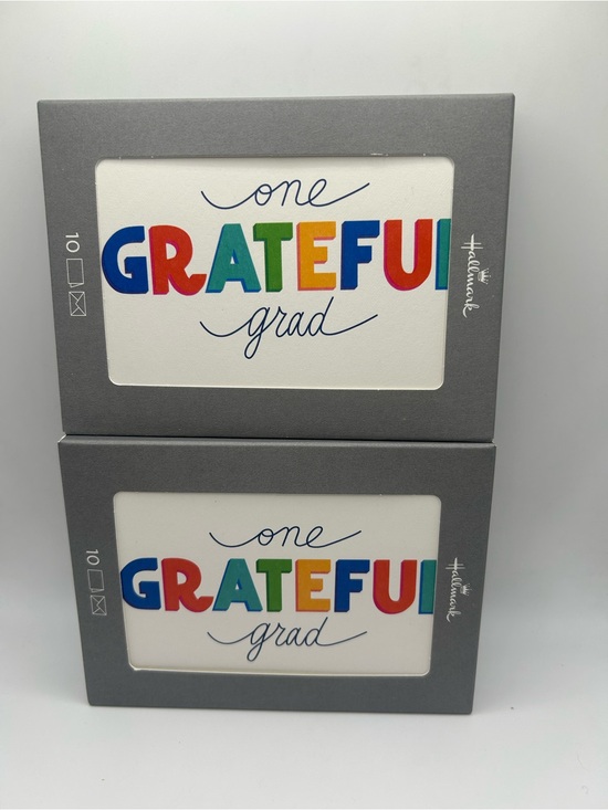 Hallmark Other - Hallmark 'One Grateful Grad' Multicolor Graduation Thank You Card Set 🎓